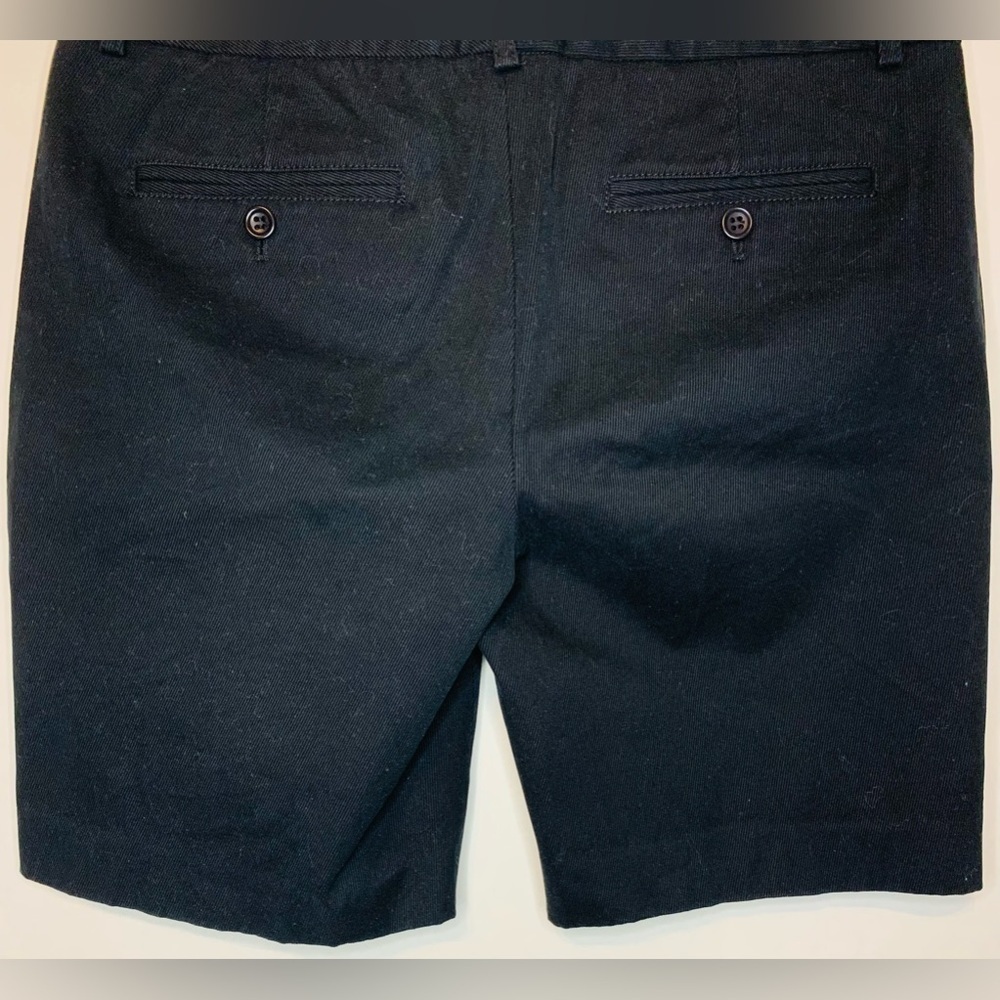 Theory Tailored Cotton Bermuda Shorts In Black SZ 6! - Picture 4 of 6